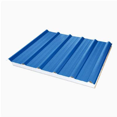 kaufen Blaues Dach Sandwichpaneel Korrosionsbeständiges dekoratives Sandwichpaneel online manufacture