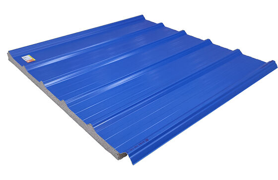 comprare Pannello sandwich isolato personalizzato pannello sandwich blu ignifuge ecologico online manufacture