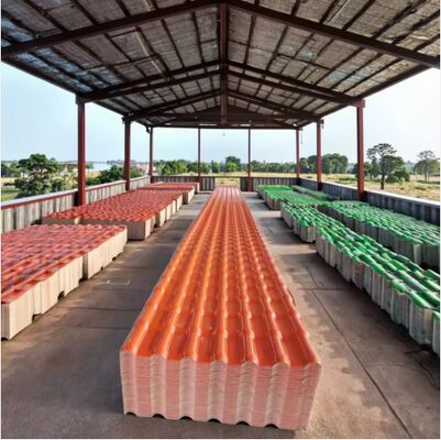 kopen Brick Red ASA Synthetische hars tegels Zuur alkali resistent lichtgewicht daktegels online manufacture