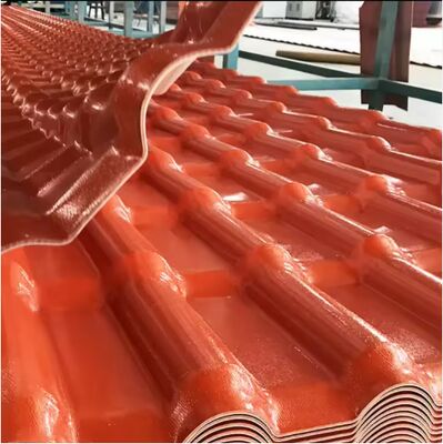 Buy 1050mm ASA Synthetic Resin Tile UV Resistant Architectural Roof Tiles Red online manufacture