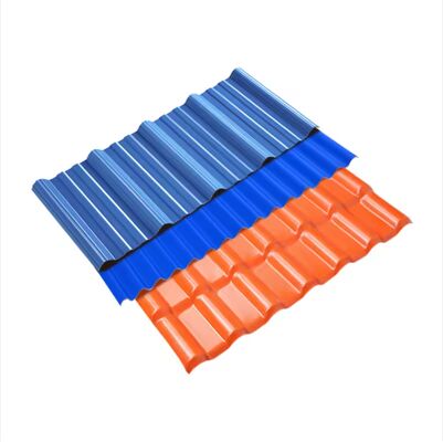ซื้อ แผ่นหลังคา PVC แบบ Trapezoidal ความแข็งแรงสูง มีความยาวตามสั่ง และกันน้ําสําหรับการก่อสร้างขนาดใหญ่ online manufacture