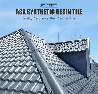 Buy Durable Synthetic Resin Tile Acid Alkali Salt Resistant ASA Roofing Sheets online manufacture