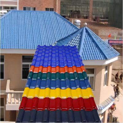 خرید کاشی رزین مصنوعی ASA مقاوم در برابر آب و هوا ایمنی آتش نشانی کاشی سقف رنگی سفارشی online manufacture