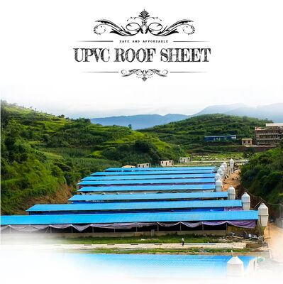 주문 광택 / 무광 / 엠보 PVC 지붕 패널 건축용 중량 지붕 시트 online manufacture