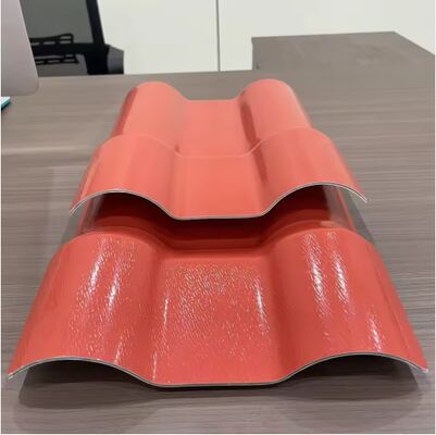 Buy UV Resistant Synthetic Resin Roofing Sheet 3mm - 5mm Thickness Red Color Roofing Sheet online manufacture