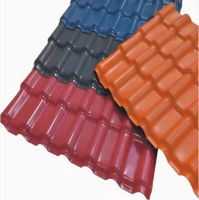 Beli Daun genteng resin sintetis yang dapat didaur ulang ASA ramah lingkungan Lembar atap warna merah tahan benturan online manufacture