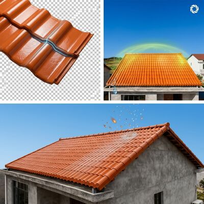 Beli Custom Color Matching ASA Synthetic Resin Tile dengan kapasitas 150kg/sqm dan garansi 15 tahun online manufacture