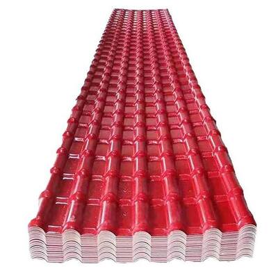 ซื้อ กระเบื้องหลังคา ASA สินทรีย์รสินแบบทันสมัยที่มีการออกแบบ Ridge ที่บูรณาการเพื่อป้องกันการกัดกร่อนและกันความร้อน online manufacture