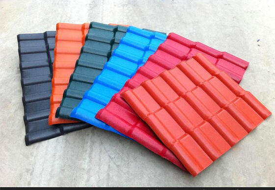 Buy Multi-color ASA Synthetic Resin Tile with Heat Insulation Waterproof and Flame Retardant for Roof and Wall online manufacture